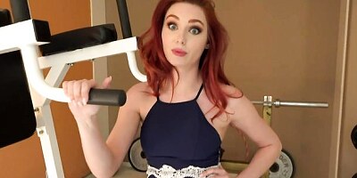 Redhead hottie with natural boobs Lacy Lennon fucked in the missionary pose