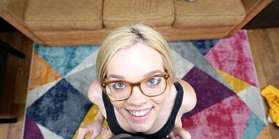 The hottest nerdy teen Katie Kush cheats on her boyfriend