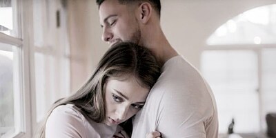 Sweet big-boobed brunette Gia Derza likes hardcore morning sex