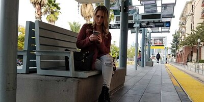 Awesome white babe Cadence Lux opens her hole for a big black dick