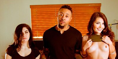 Sensual young babe Adria Rae screwed good in the doggy style pose