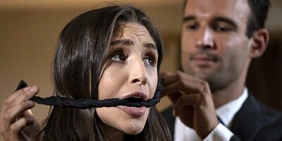 Outstanding dick riding with a cheating brunette Abella Danger