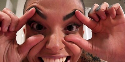 Tattooed stripper with big ass Leigh Raven likes DP and sperm