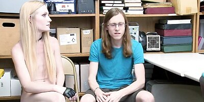 Spicy blonde chick Emma Starletto nicely fucked in the office