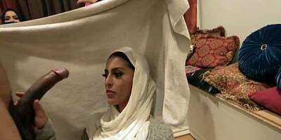 Impressive girls Audrey Royal, Sophia Leone and Monica Sage are getting fucked by a big black cock