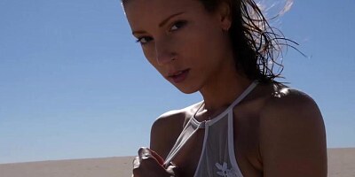 Hot brunette Milunial Louis is the sexiest lifeguard