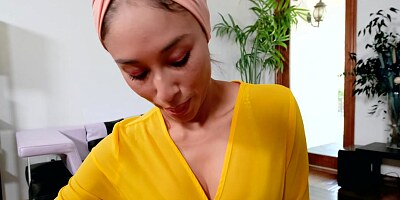 My horny stepmom wants my big hard penis and sucked it