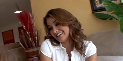 Tempting brunette allie haze gets hammered from behind