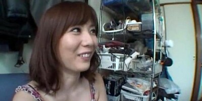 Japanese busty adult star satisfies fan at his home