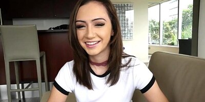 Attractive lily jordan bounces on thick dangler