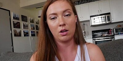 Stepsister gets threaten and lets her stepbro fucks her