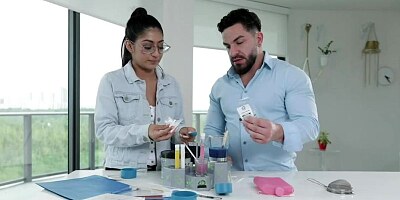 Stud fantasizing about Binky Beaz perfect body