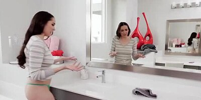 Cock handles a savory maid kyra rose with great natural