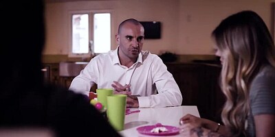 Adrias family teamed in fucking her teen pussy