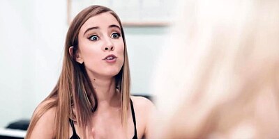 Evil mom offers teen dauther to lesbian boss to keep he
