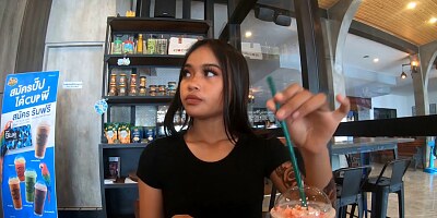 Young Thai amateur big butt cutie blowjob and pussy fuc