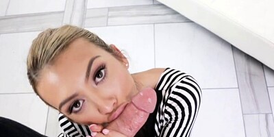 Dirty blonde minx kat dior feels phallus in her