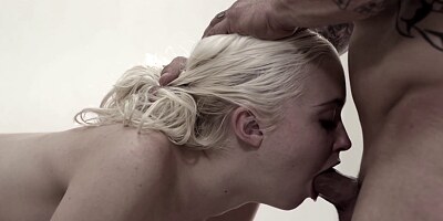 Big guy fucked so hard slender MILF with nice body