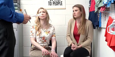 Corona infected shoplyfter teen Ashley Lane fucked