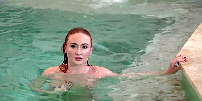 Eva Berger sucks the studs man meat and gets her pussy