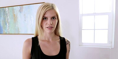 Megan Holly gives stepbro an afternoon snack letting hi