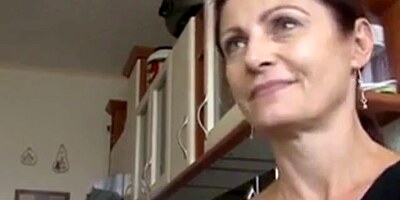 Amateur mature on the table