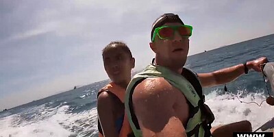 Hot saturday afternoon trip and fuck with asian wifey