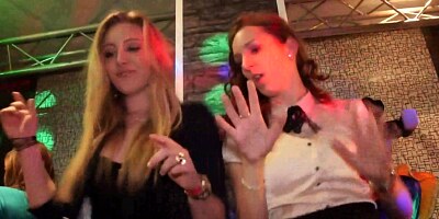 Dirty european teens give head