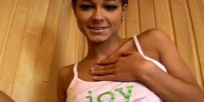 Melissa Mendiny masturbating in sauna