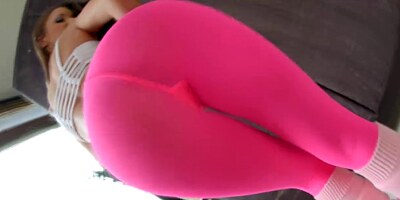 Hot ass Anita Bellini rubs pussy with panties