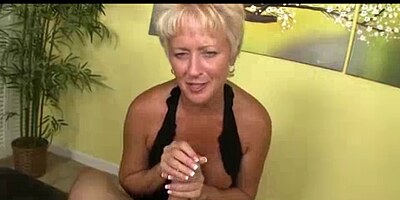 TUGCLUB - Mature Lady Offers His Cock A Weekly Milking
