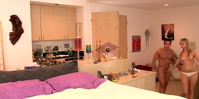 Looks like this babe can satisfy two men at once