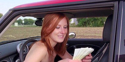MOFOS - Redhead euro getting naked for cash
