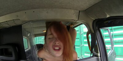 FAKEHUB - Redhead amateur fucks cab driver