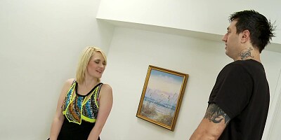 Short haired babe with pale skin gets a good dick in this scene