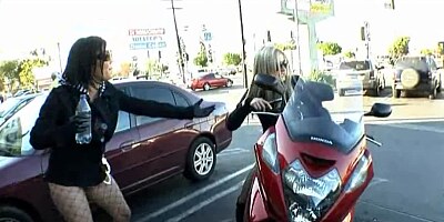 Hot ladies jump on random guys at the street and have sex with them