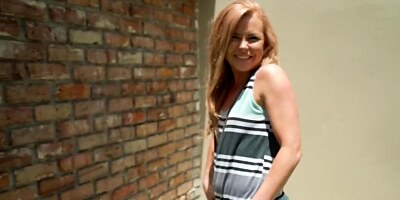 Smart guy with camera lures sweet blonde into quickie in public