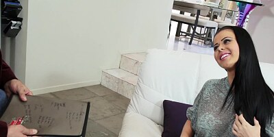 Raven haired darling wants to get rammed by her well hung lover