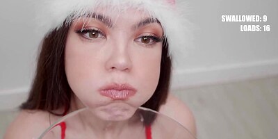 PremiumBukkake - Dayana swallows 70 huge mouthful cumshots