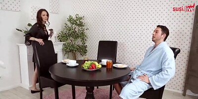 German Jolee Love fucks with wife and husband in threesome