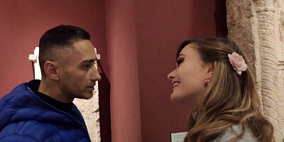 Bratty British Babe Goes to History Museum with Her Stepdad