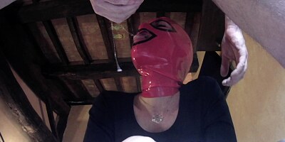 Laura On Heels model 2021 blowjob and deepthroat on a sofa