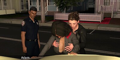 Project Hot Wife - Flashing dicks at the police station (34)