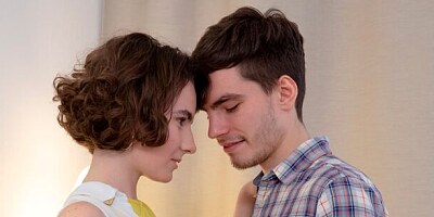 Spicy small-tit teen Darcy Dark impaled in the cowgirl pose