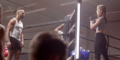 Haley Reed Spreads Her Legs for Two Boxers