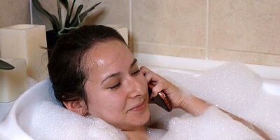 Hot gal squirts during sex massage