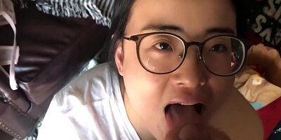 Hottest Asian Pornstar Vesper Lynd Nerd Blowjob Audition Tape Must See