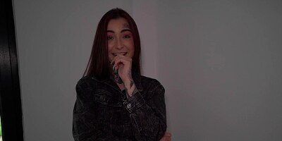 Tabitha Poison lets her man cover her face with sperm