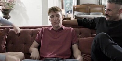 Middle-aged stallion is nailing the cunny of his hot redhead neighbor