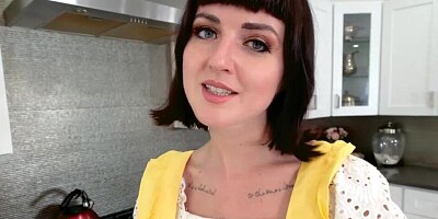 Cute housemaid was asked to provide a monster cock with a blowjob POV style